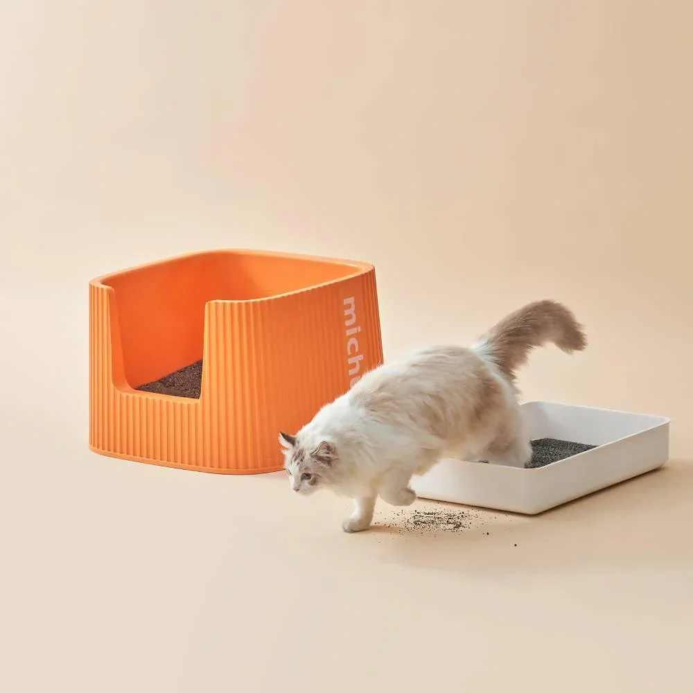 Michu XXL Coral Deluxe Cat Litter Box - Spacious Design - Image 4