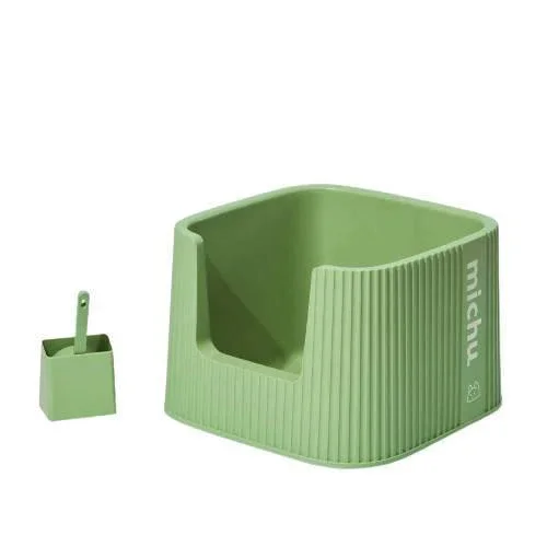 Michu XXL Sage Deluxe Cat Litter Box - Spacious Design - Image 12