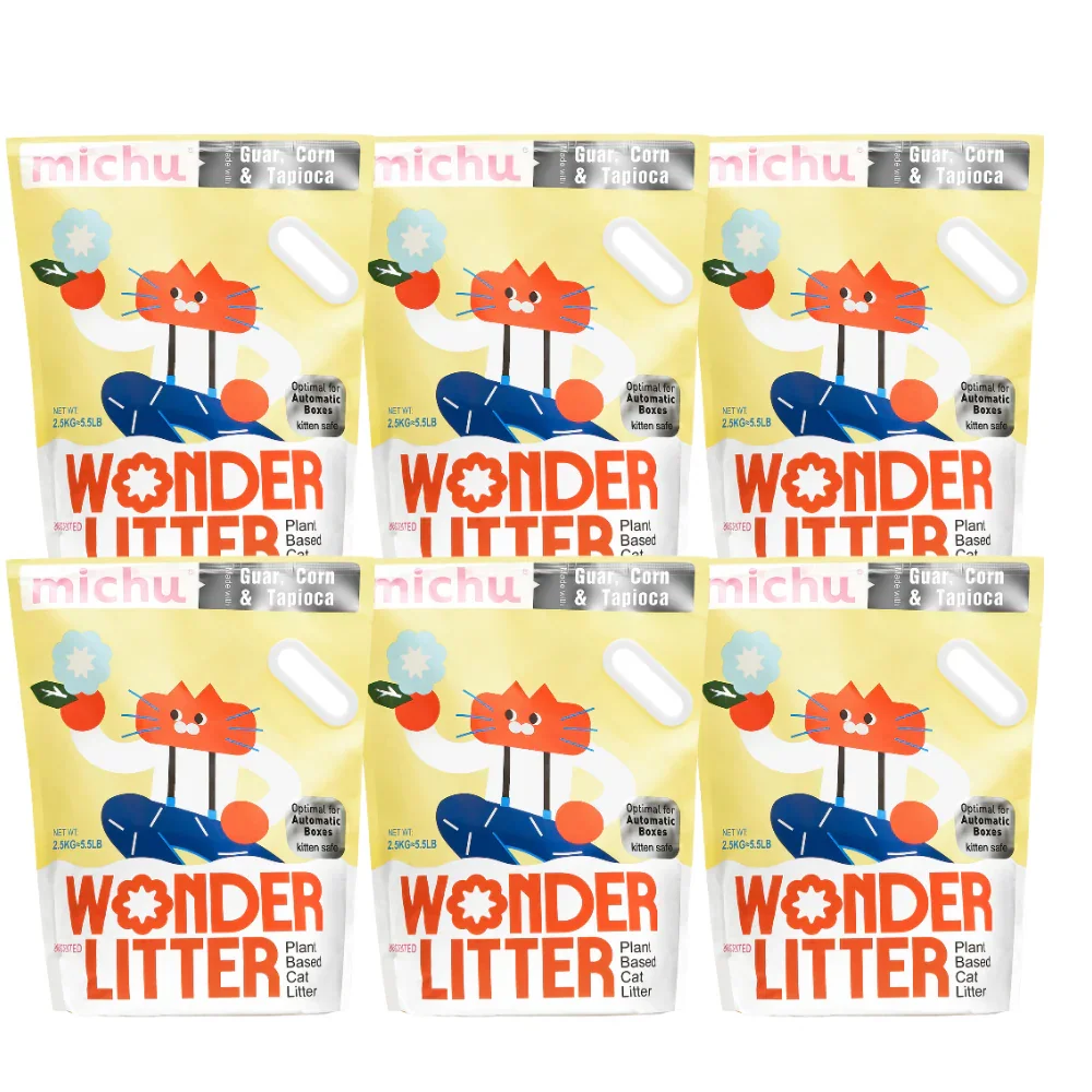 Michu Wonder Litter - Plant-Based & Automatic-Box Friendly 2.5kg/6L - Image 27