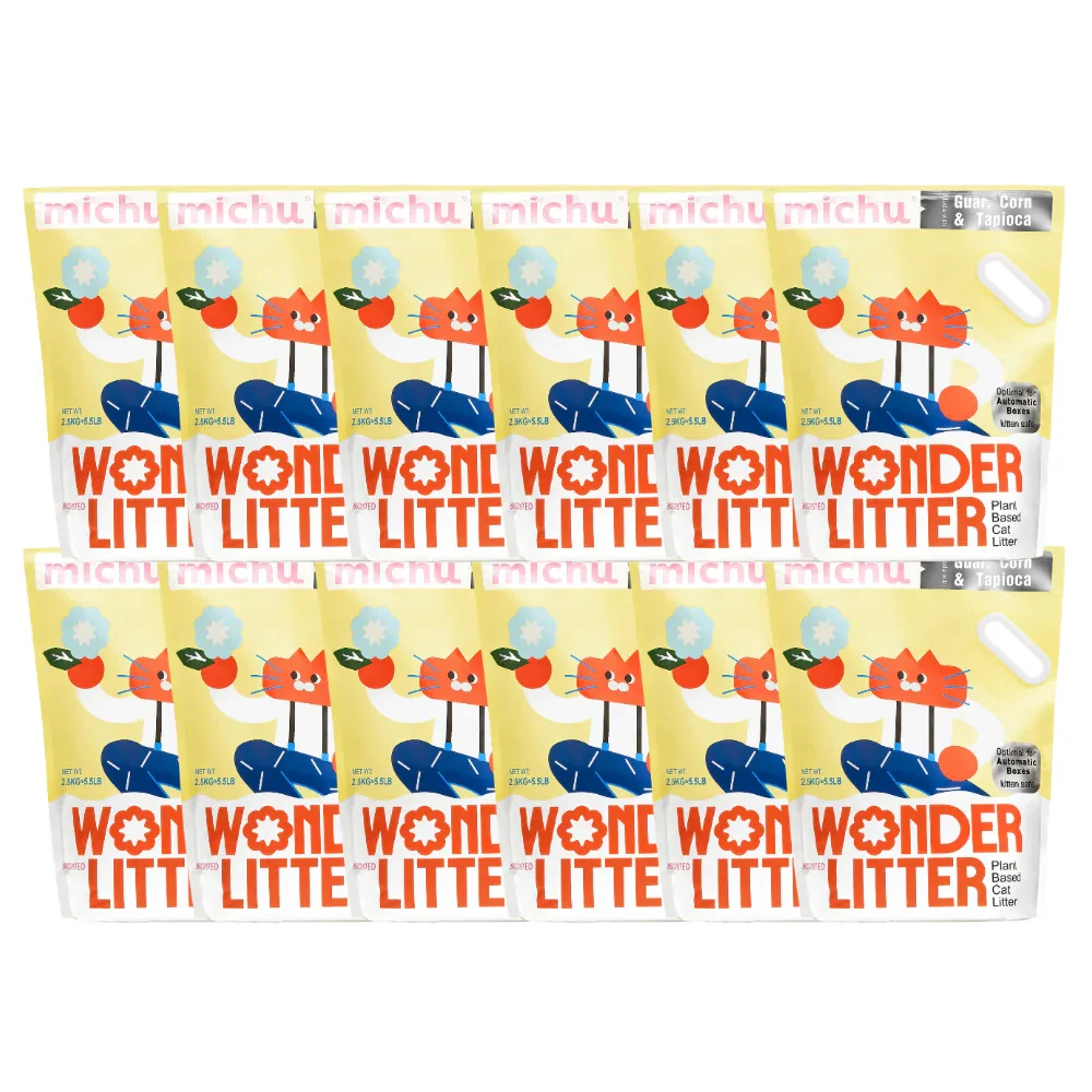 Michu Wonder Litter - Plant-Based & Automatic-Box Friendly 2.5kg/6L - Image 29