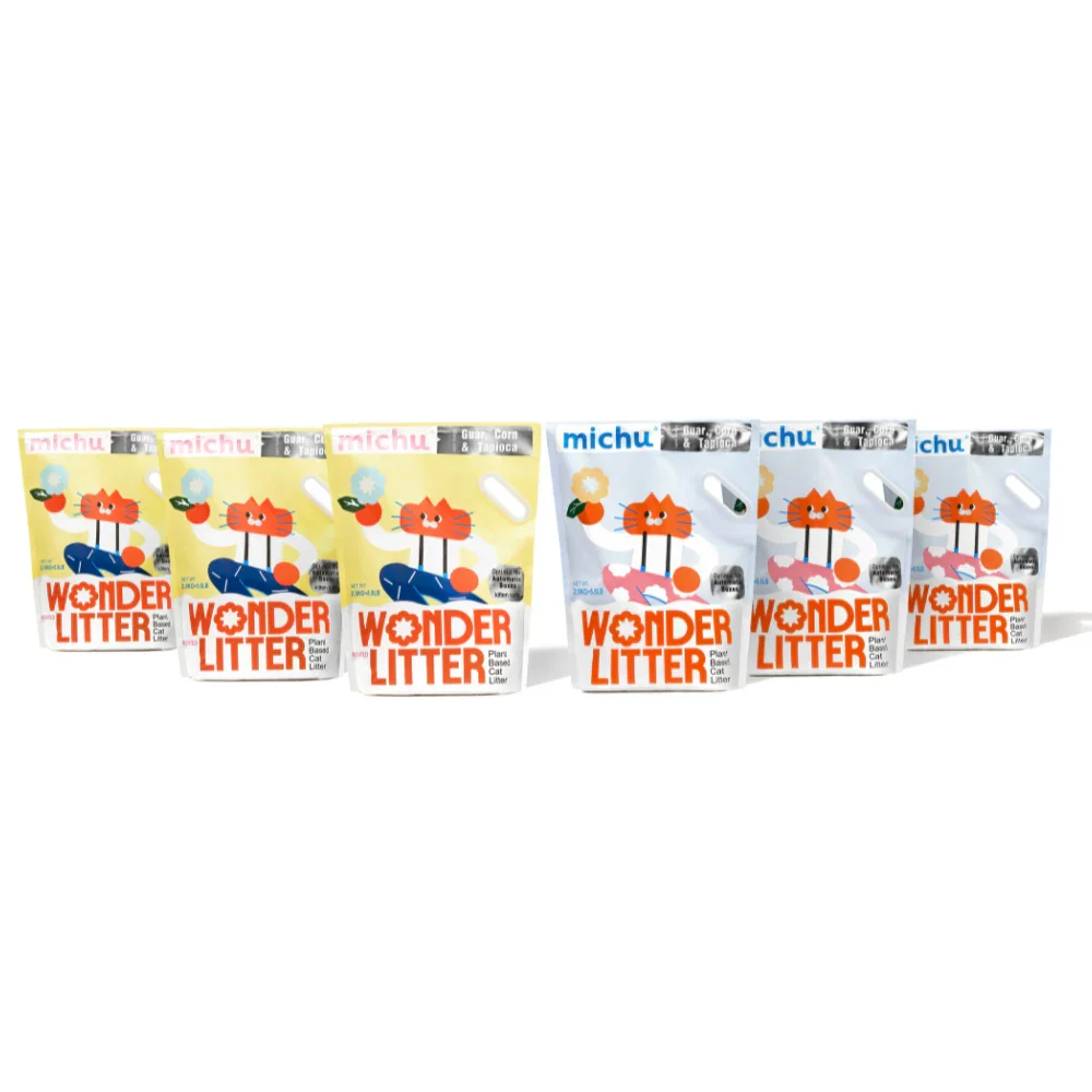 Michu Wonder Litter - Plant-Based & Automatic-Box Friendly 2.5kg/6L - Image 33