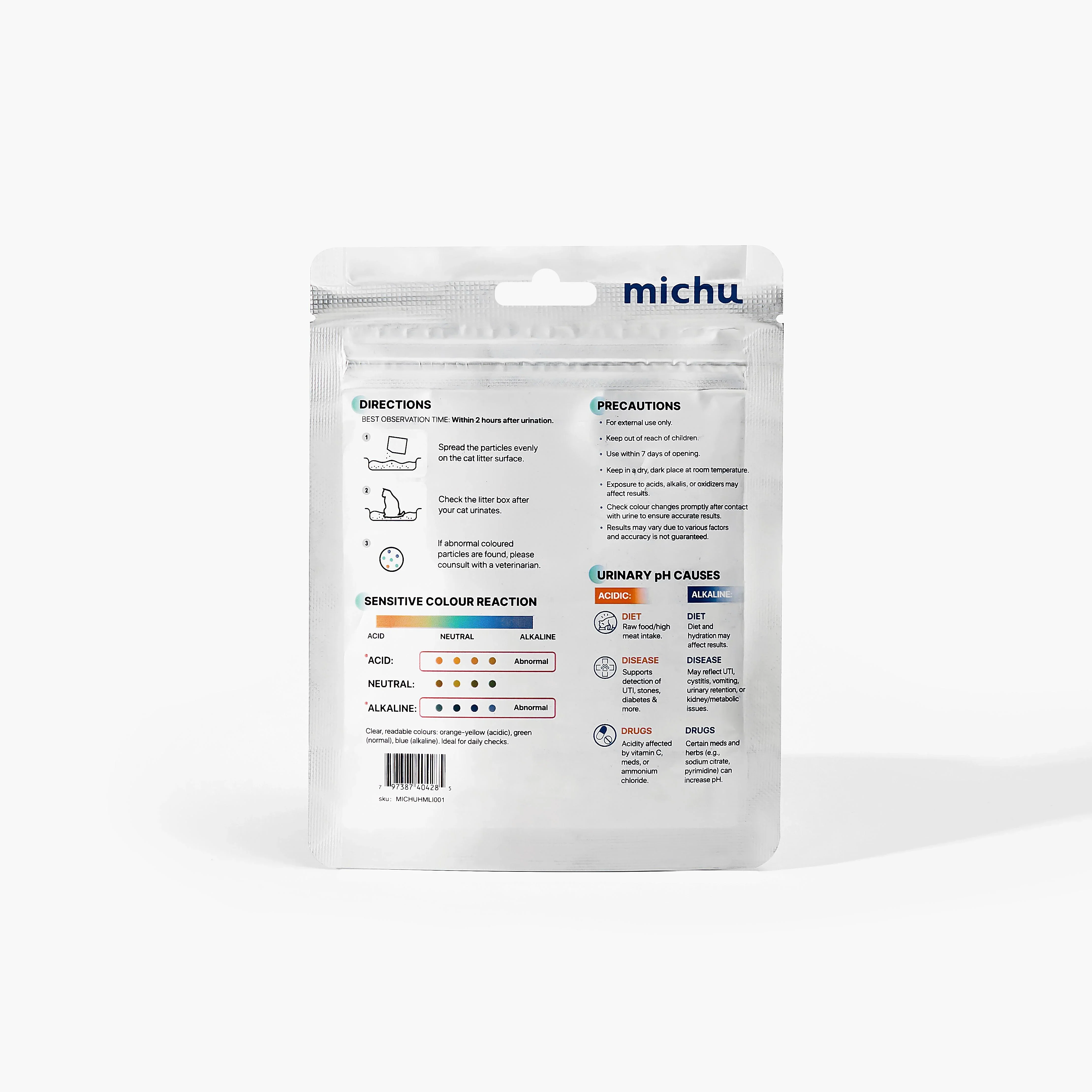 Michu Cat Health Monitoring Pellets - Colour Changing Indicators For Home Urine Testing - Image 2