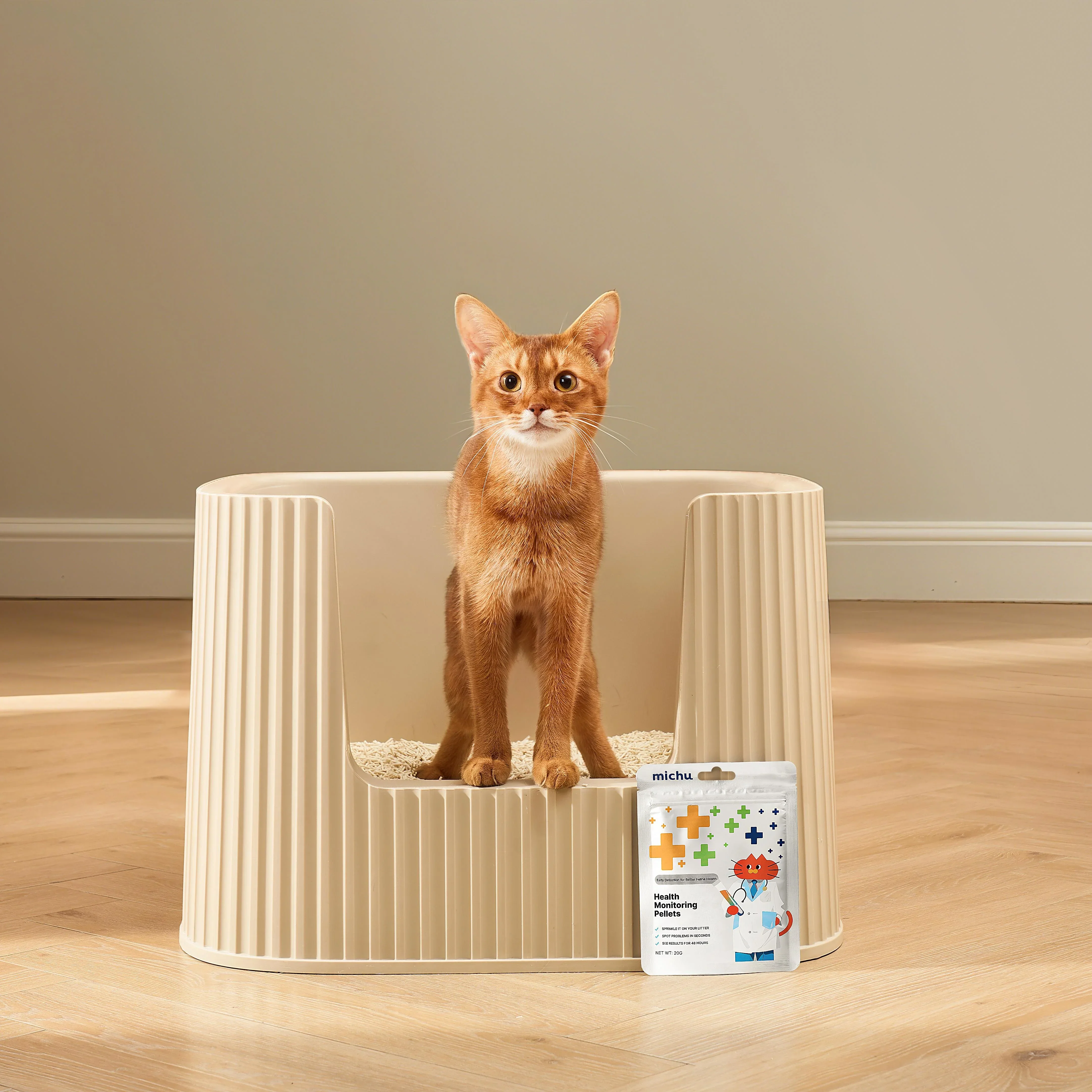 Michu Cat Health Monitoring Pellets - Colour Changing Indicators For Home Urine Testing - Image 3