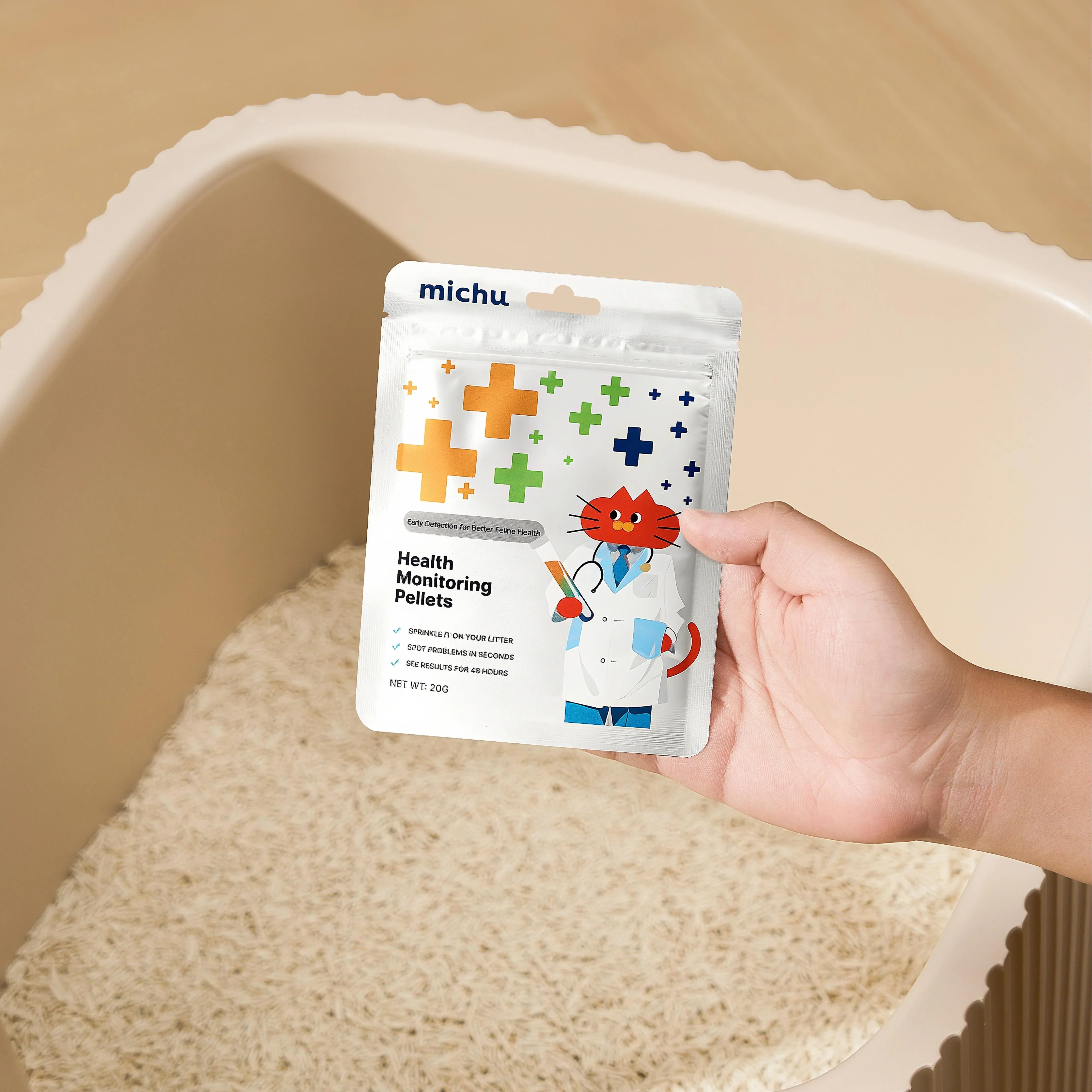 Michu Cat Health Monitoring Pellets - Colour Changing Indicators For Home Urine Testing - Image 4