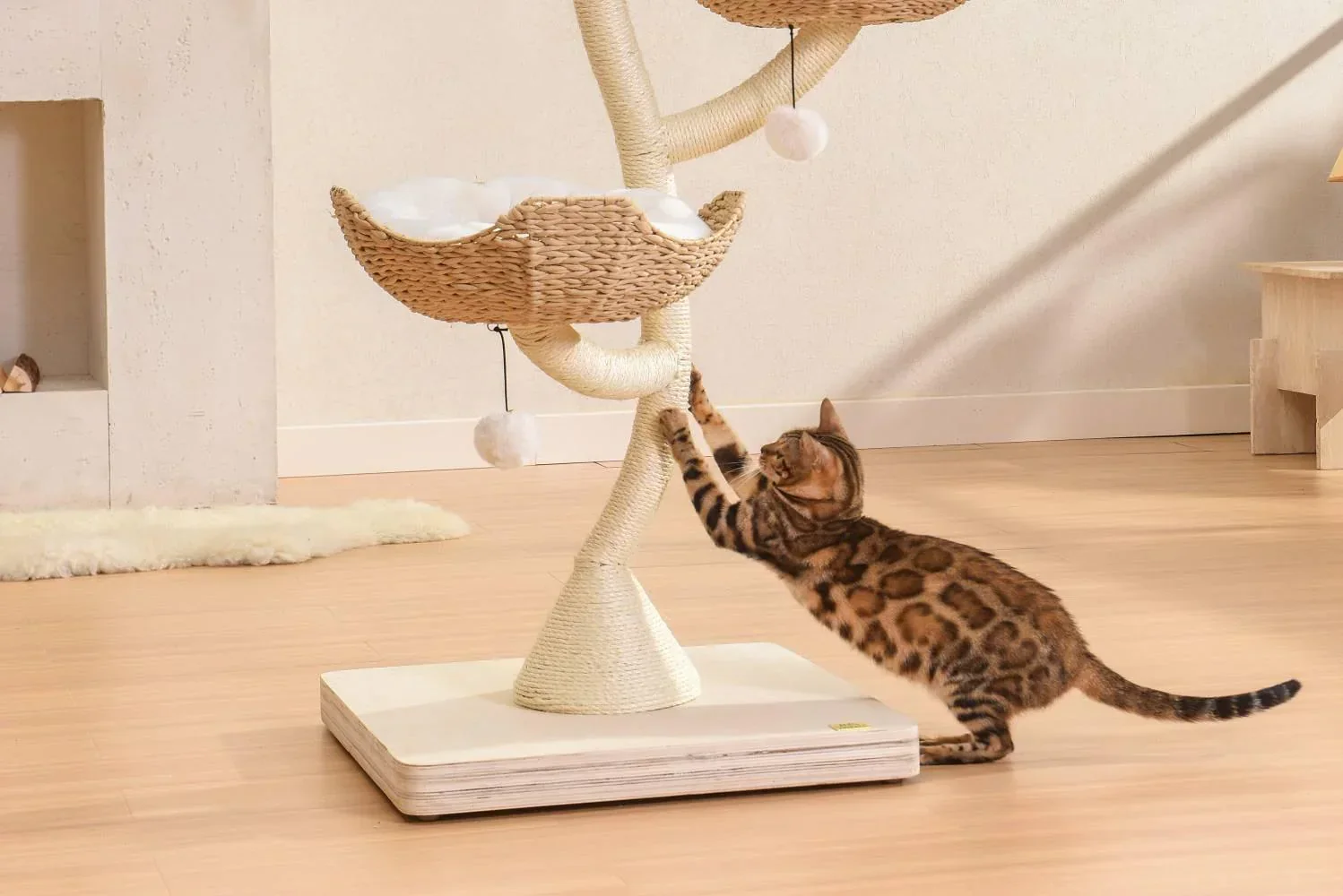 MICHU Ivy Cat Tower Deluxe 4-Tier Designer Tall Cat Tree Pre Order - Image 9