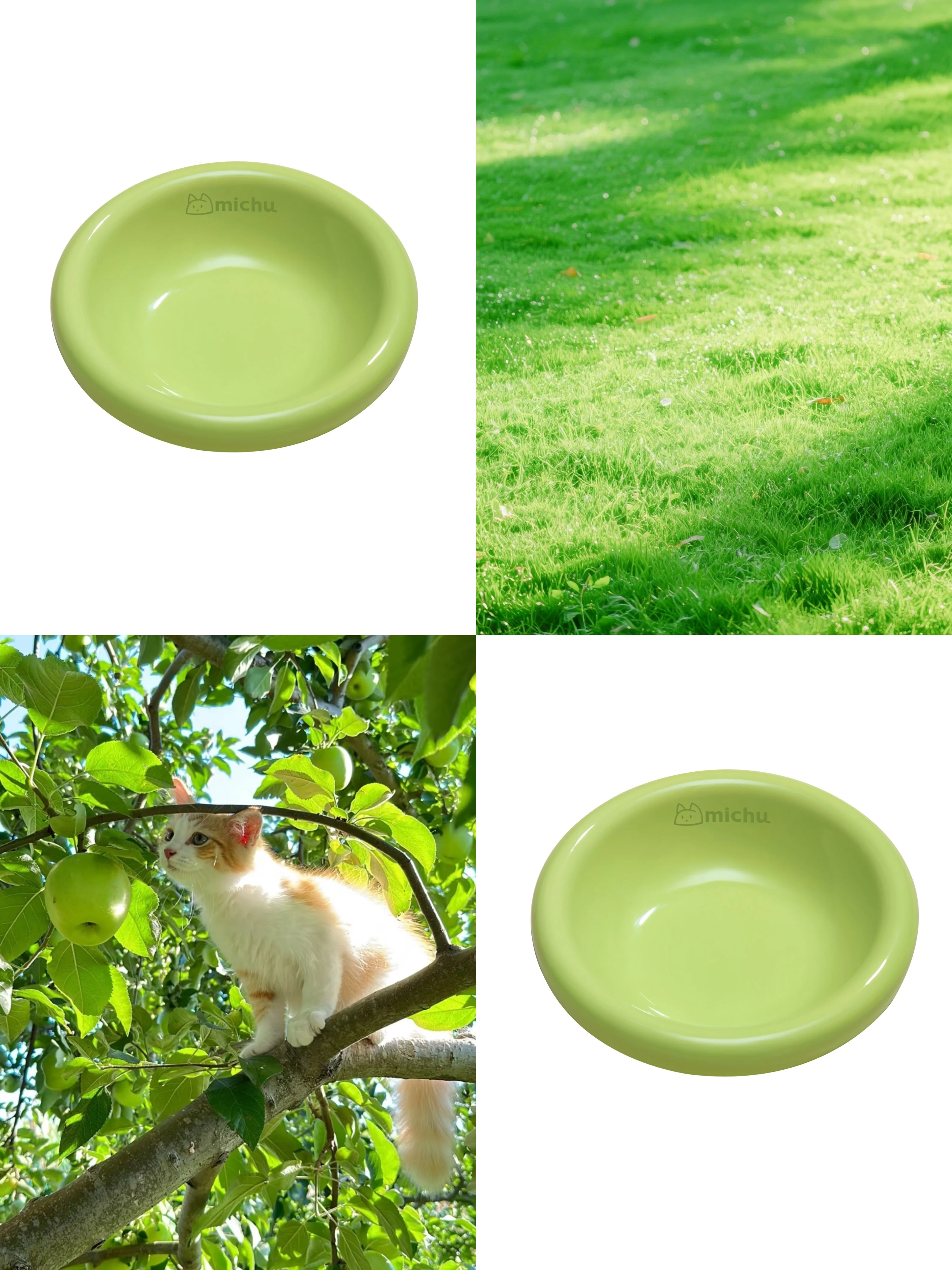 Michu Marshmallow Ceramic Cat Bowl – Anti-Whisker Fatigue Wide Shallow Design| Premium Cat Food Bowl - Image 7