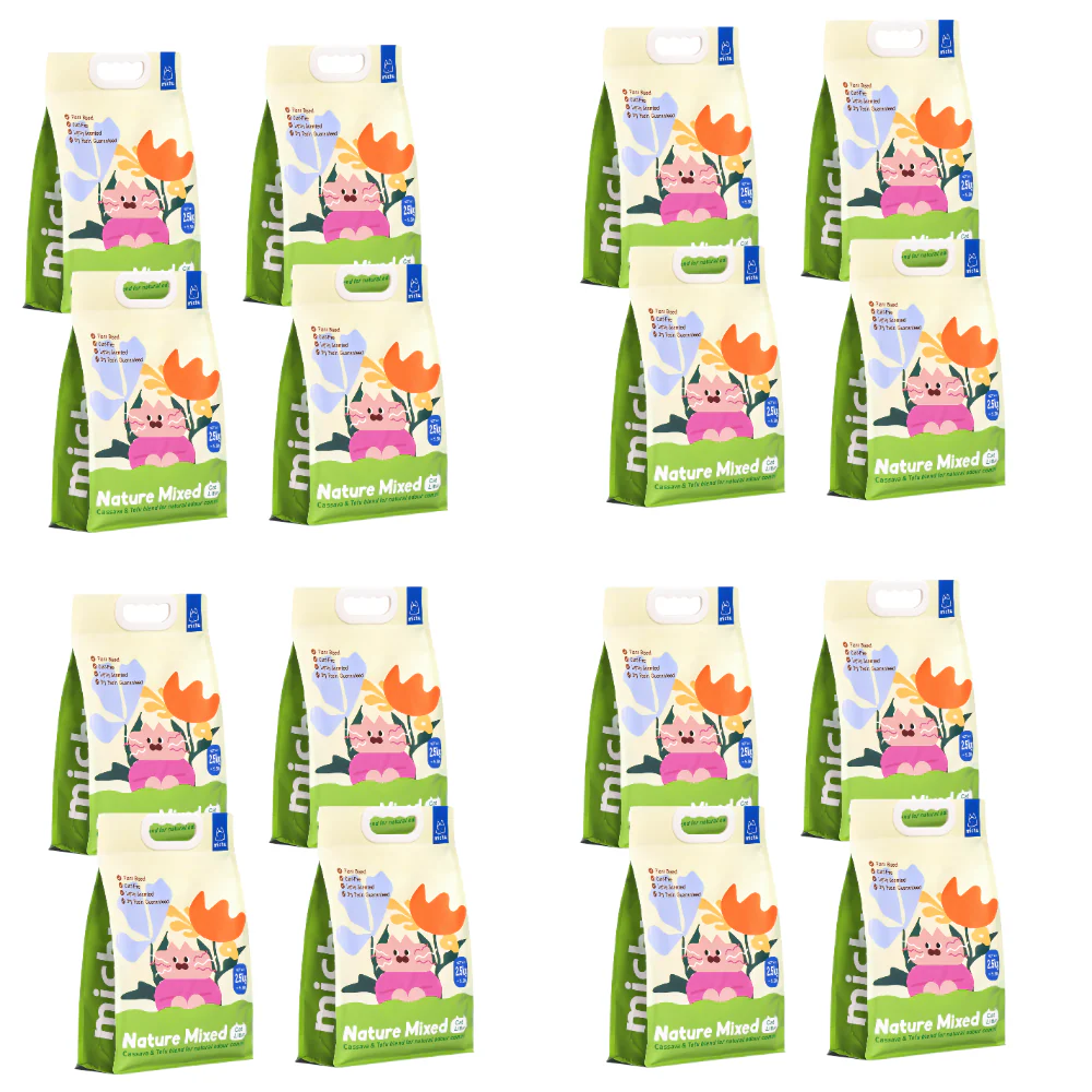 Michu NatureMix Plant Cat Litter –Tofu & Cassava Blend Litter 2.5kg/6L - Image 15