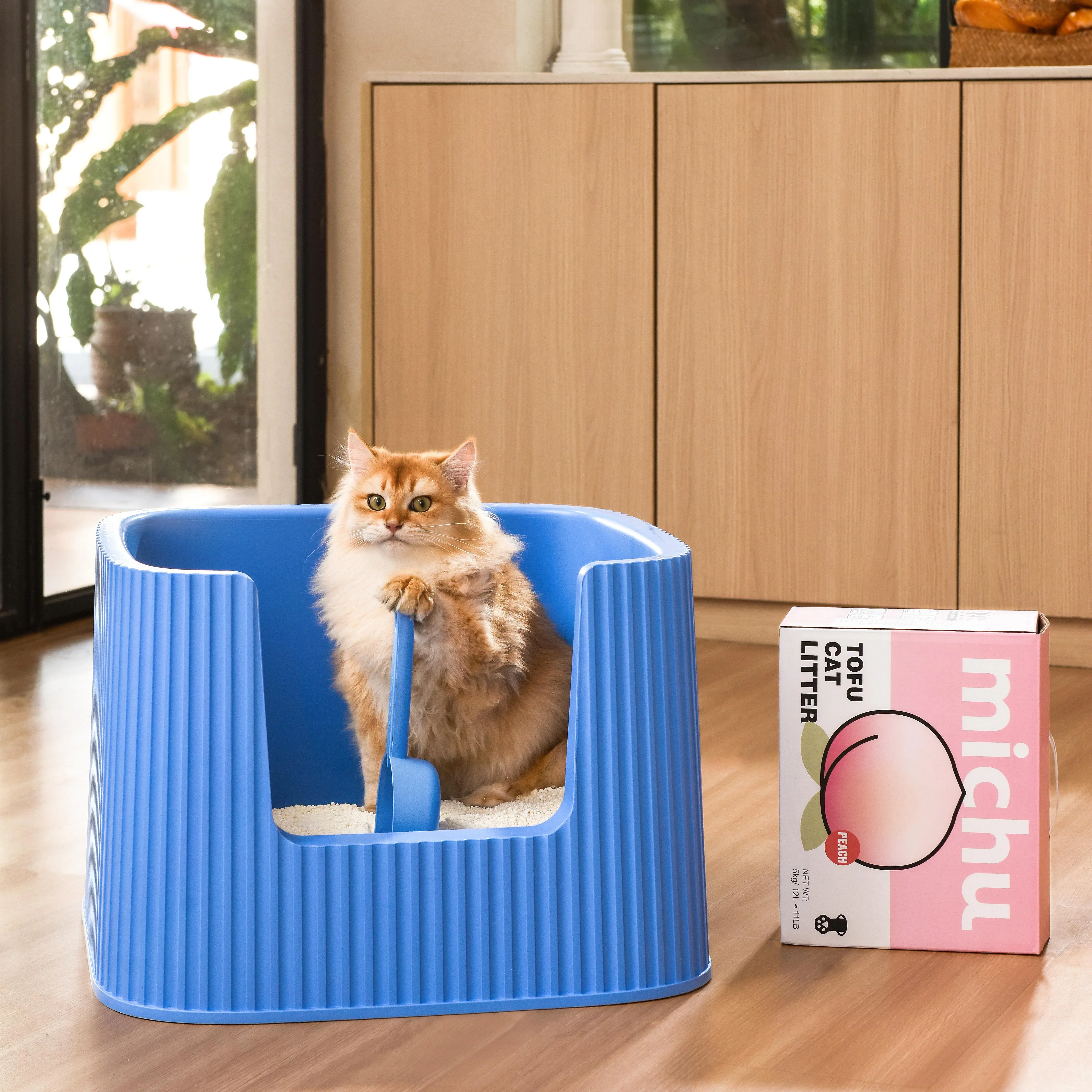 Michu XXL Kaia Deluxe Cat Litter Box - Spacious Design - Image 7