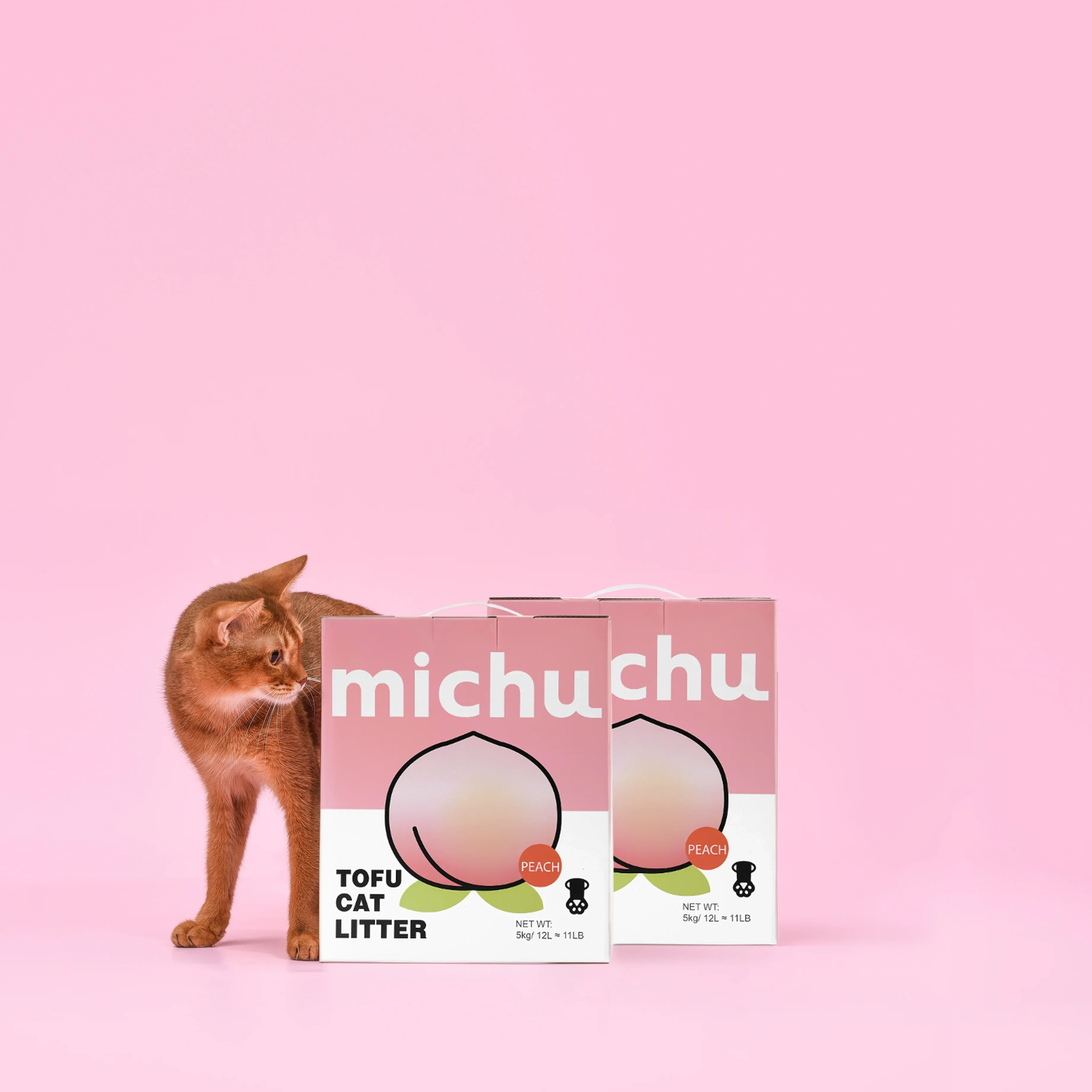 Michu Tofu Cat Litter Gen3 - Natural Clumping Tofu-Based Formula - Value Box 5 kg - Image 3